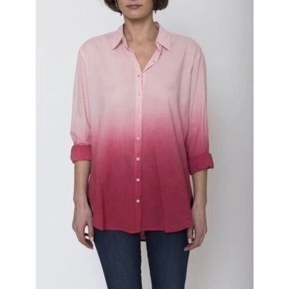 Xirena Dip Dye Button Down Shirt - Picture 1 of 8